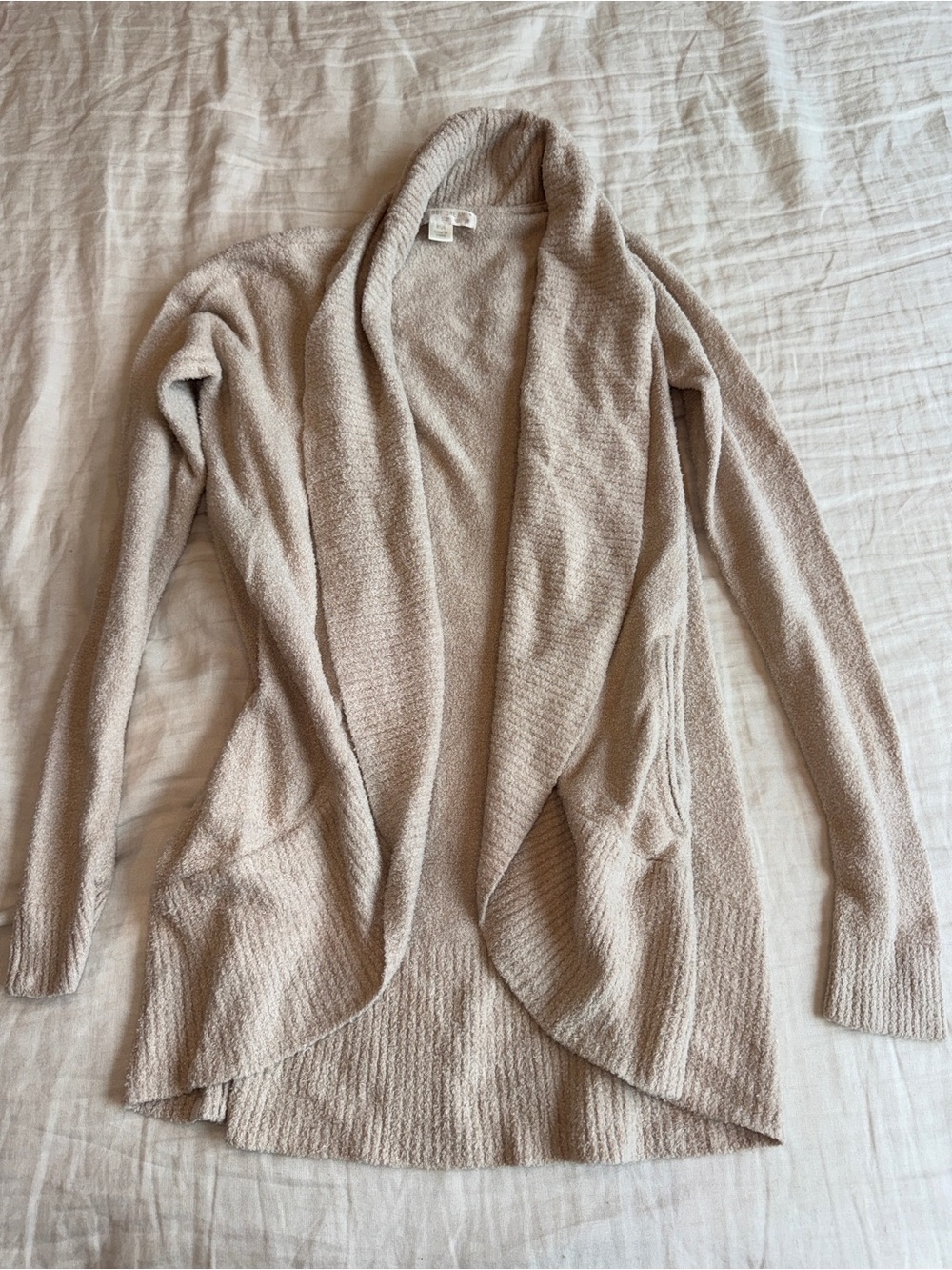 Barefoot Dreams Circle Cardigan Sweater - Light Beige XS/S